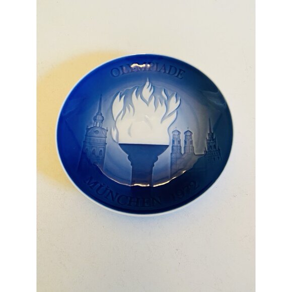 1972 Munich Olympics Memorabilia German Olympiade Munchen Decorative Wall Plate - Picture 2 of 10